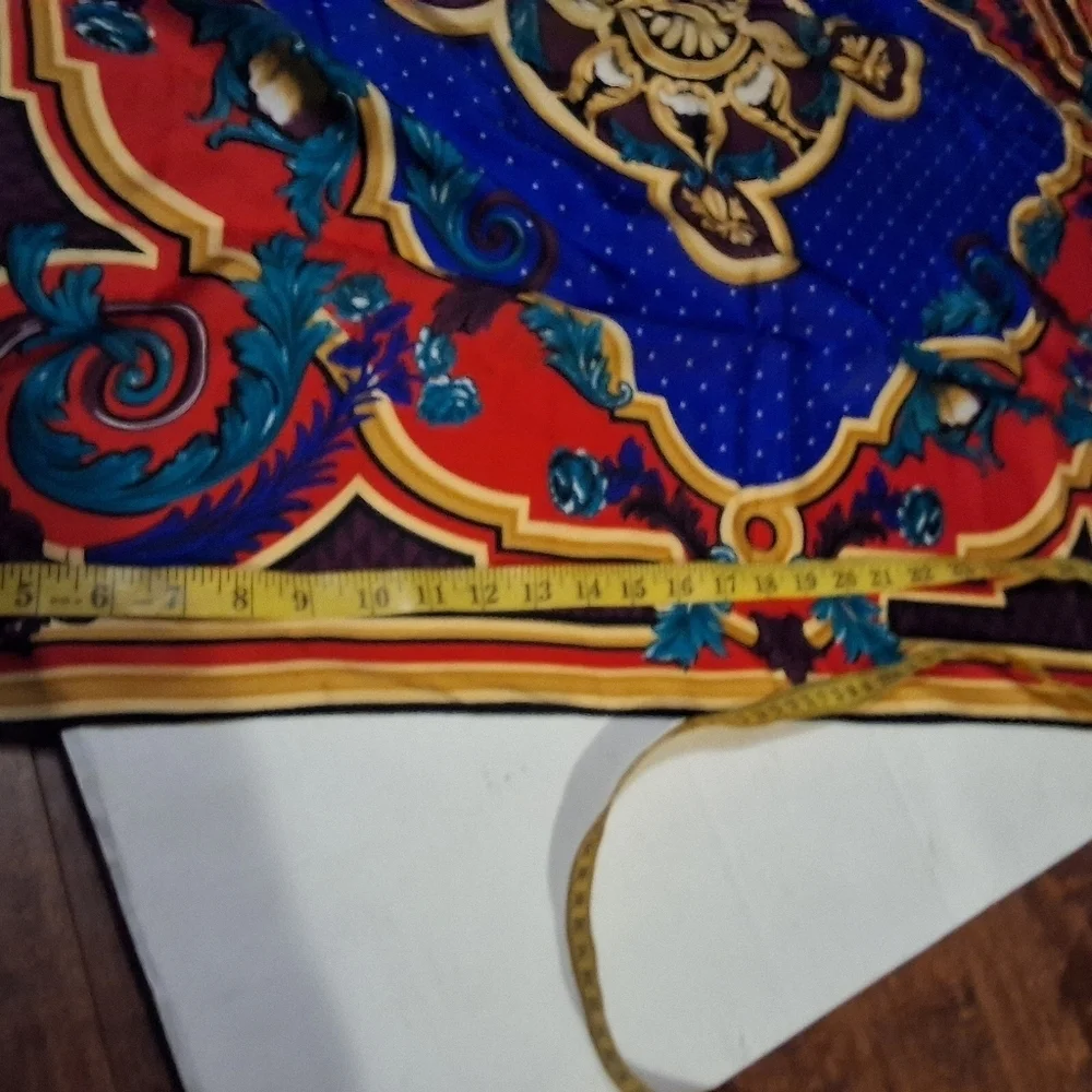 Perry Ellis Ginormous Regal Versaille Patten Silk Scarf
